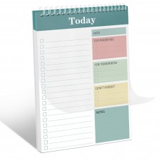 To Do List Notepad - Undated 52 Sheets Daily Planner, 7x10" Day Planner Note Pad, Easy to Read, Grocery Checklist, Productivity Organizer, Daily Schedule Planner for Work and Personal Organized
