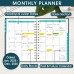 Ymumuda 2025 Planner, 12-Month Daily Weekly Monthly Planner from JAN.2025 to DEC.2025, 8.4" X 6", Spiral Planner Notebook with Stickers, Elastic Closure, Inner Pocket - Green Golden