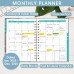 Ymumuda 2025 Planner, 12-Month Daily Weekly Monthly Planner from JAN.2025 to DEC.2025, 8.4" X 6", Spiral Planner Notebook with Stickers, Elastic Closure, Inner Pocket - Blue Marble